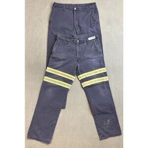 Lot of 2 Workrite FR Safety Pants Mens Size 38x34 (Measures: 37x33)